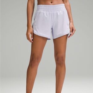 Lululemon Track mid-rise lined shorts with side zipper pockets/ like new/sz 10